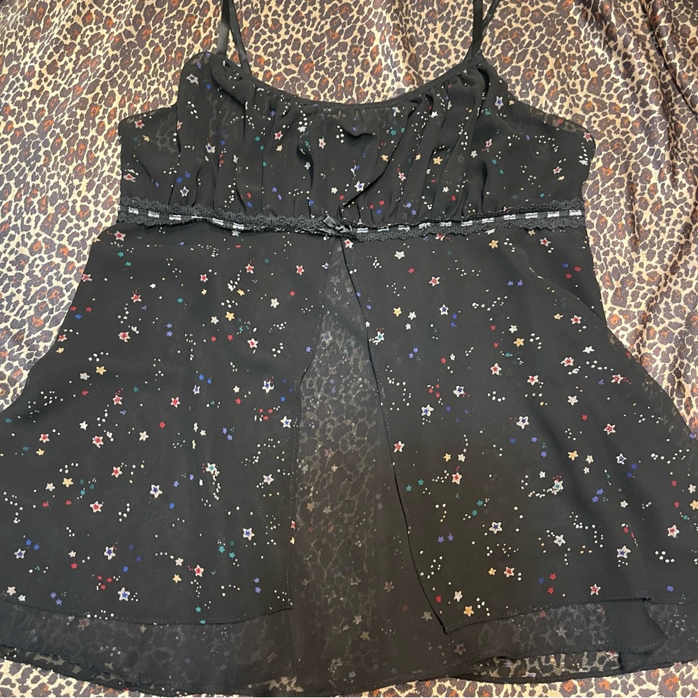 Y2k Inner Most Star Print Tank Top